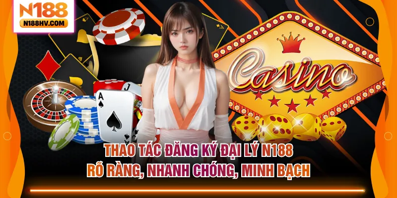 Thao tác đăng ký đại lý N188 rõ ràng, nhanh chóng, minh bạch